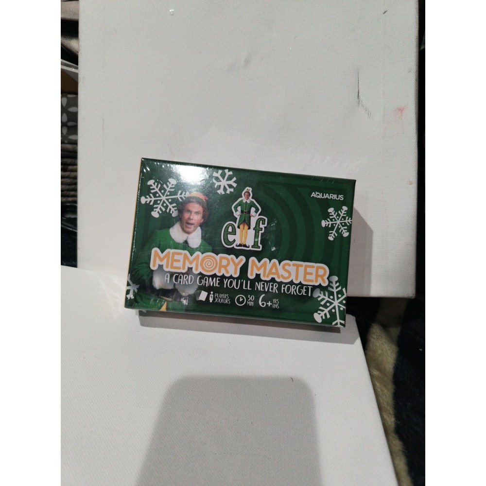ELF The Movie Memory Master New Will Ferrell on Box Christmas Card Game New